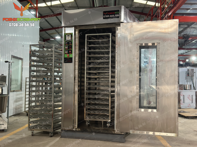 Lò Nướng Bánh Mì Xoay 16 Khay Dầu FOENIX ECO 18 Hình ảnh thực tế Lò Nướng Bánh Mì Xoay 16 Khay Dầu FOENIX ECO
