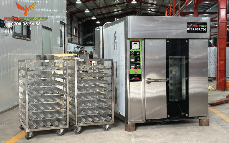 Lò Nướng Bánh Mì Xoay 8 Khay Điện FOENIX ECO 17 Hình ảnh thực tế Lò Nướng Bánh Mì Xoay 8 Khay Điện FOENIX ECO-3