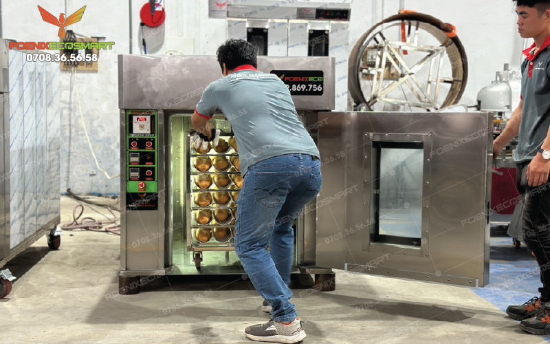 Lò Nướng Bánh Mì Xoay 6 Khay Điện FOENIX ECO 20 Hình ảnh thực tế Lò Nướng Bánh Mì Xoay 6 Khay Điện FOENIX ECO-5