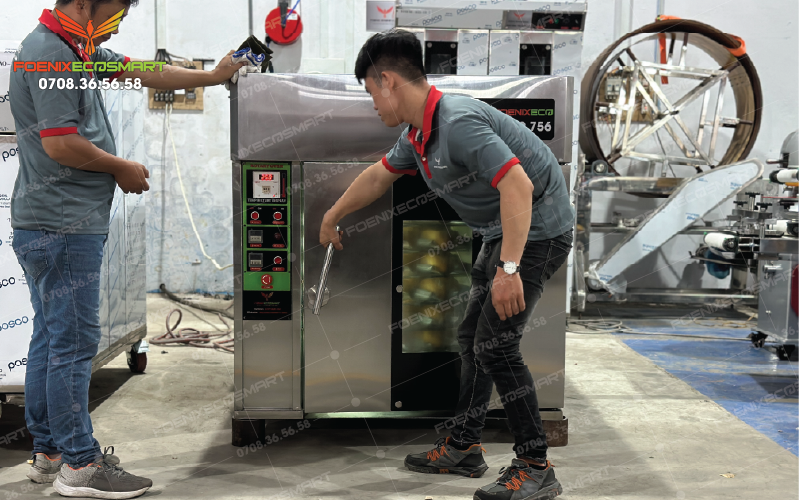 Lò Nướng Bánh Mì Xoay 6 Khay Điện FOENIX ECO 19 Hình ảnh thực tế Lò Nướng Bánh Mì Xoay 6 Khay Điện FOENIX ECO-4