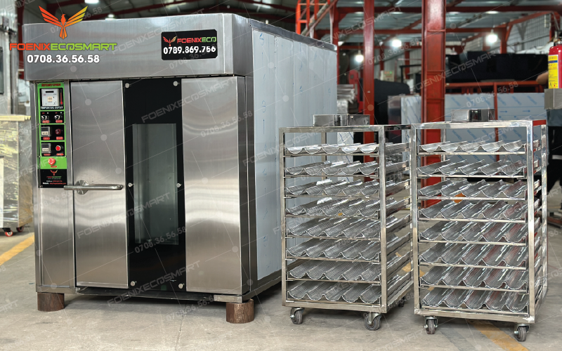 Lò Nướng Bánh Mì Xoay 8 Khay Điện FOENIX ECO 16 Hình ảnh thực tế Lò Nướng Bánh Mì Xoay 8 Khay Điện FOENIX ECO-2