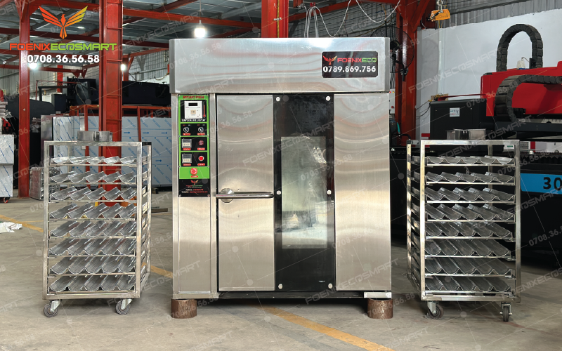 Lò Nướng Bánh Mì Xoay 8 Khay Điện Dầu FOENIX ECO 16 HÌnh ảnh thực tế Lò Nướng Bánh Mì Xoay 8 Khay Điện Dầu FOENIX ECO