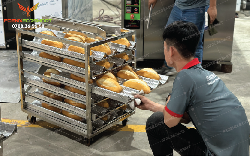 Lò Nướng Bánh Mì Xoay 6 Khay Điện FOENIX ECO 21 Hình ảnh thực tế Lò Nướng Bánh Mì Xoay 6 Khay Điện FOENIX ECO-6