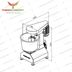 Máy Trộn Bột Bánh Bao 8kg 3 Phase FOENIX ENGINEERING 4 COI 8KG 1200X1200 1 1