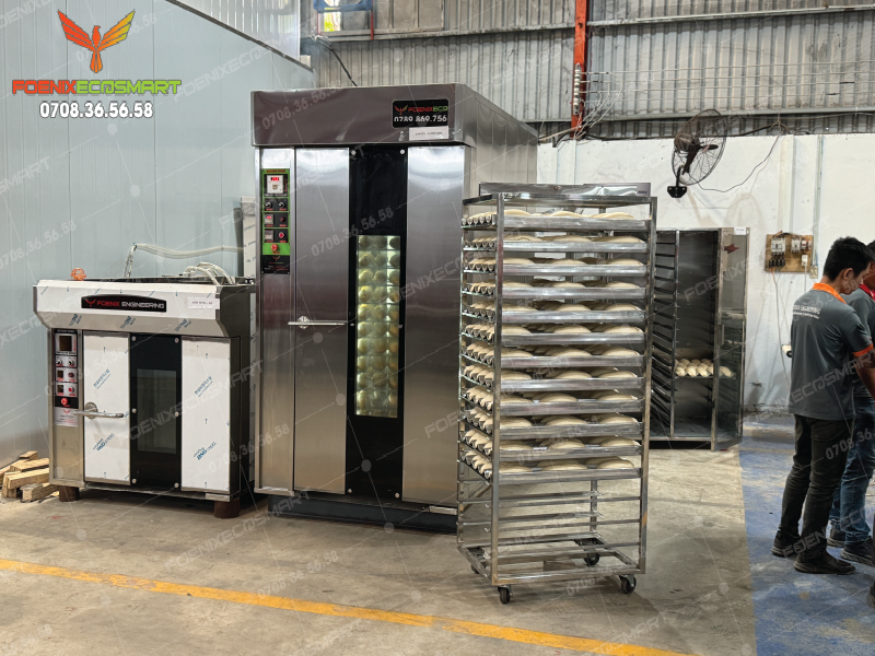 Lò Nướng Bánh Mì Xoay 16 Khay Dầu FOENIX ECO 20 Hình ảnh giao hàng Lò Nướng Bánh Mì Xoay 16 Khay Dầu FOENIX ECO