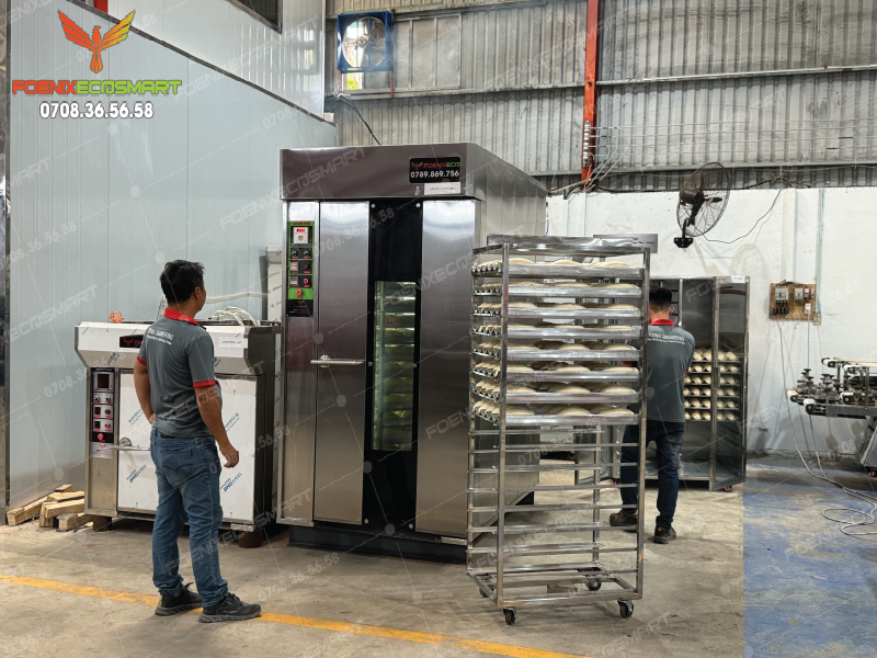Lò Nướng Bánh Mì Xoay 16 Khay Dầu FOENIX ECO 21 Hình ảnh giao hàng Lò Nướng Bánh Mì Xoay 16 Khay Dầu FOENIX ECO-2