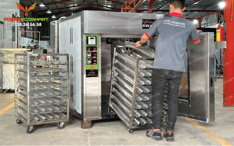 Lò Nướng Bánh Mì Xoay 8 Khay Điện FOENIX ECO 18 Hình ảnh giao hàng Lò Nướng Bánh Mì Xoay 8 Khay Điện FOENIX ECO-6