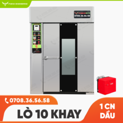 Lò nướng bánh mì xoay dầu 10 khay Foenix Eco