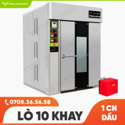 Lò xoay dầu 10 khay Foenix Eco