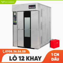 Lò nướng công nghiệp xoay dầu 12 khay Foenix Eco