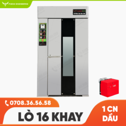Lò nướng bánh mì xoay dầu 16 khay Foenix Eco