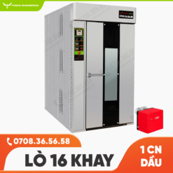 Lò Nướng Bánh Mì Xoay 16 Khay Dầu FOENIX ECO 2 Lò nướng công nghiệp xoay dầu 16 khay Foenix Eco