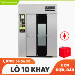 Lò nướng bánh mì xoay điện dầu 10 khay Foenix Eco