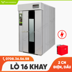 Ưu đãi sốc dành cho người nhanh tay chốt đơn lò nướng bánh mì xoay 10 khay Foenix 17 Lò nướng công nghiệp xoay điện dầu 16 khay Foenix Eco