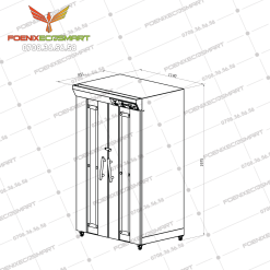 Tủ Ủ Bột 32 Khay Điện FOENIX ECO 5 wtm kt tu u 32 khay 1200x1200 01 1