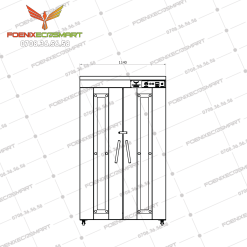 Tủ Ủ Bột 32 Khay Điện FOENIX ECO 3 wtm kt tu u 32 khay 1200x1200 03 1