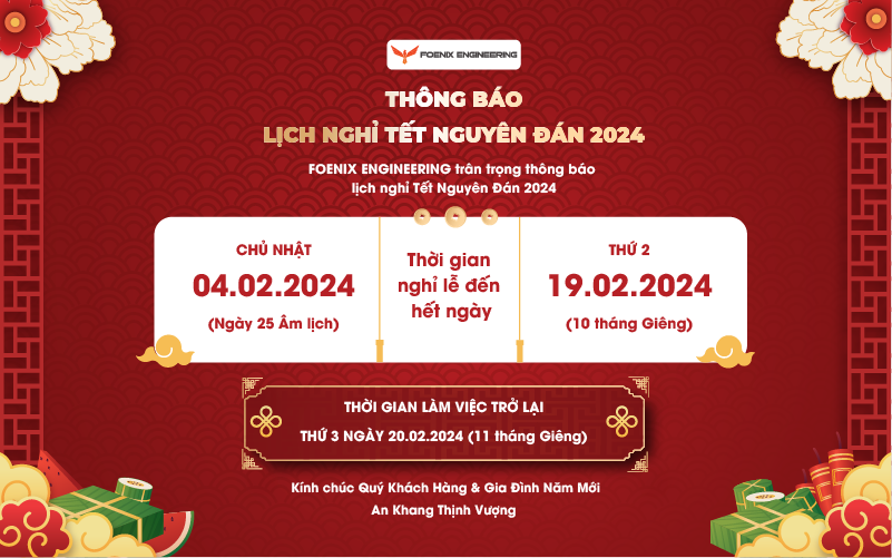 Thông báo nghỉ tết âm lịch 2024