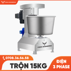 Máy Trộn Bột Bánh Bao 15kg 3 Phase FOENIX ENGINEERING 2 Máy trộn bột 15kg Foenix Engineering điện 3 pha