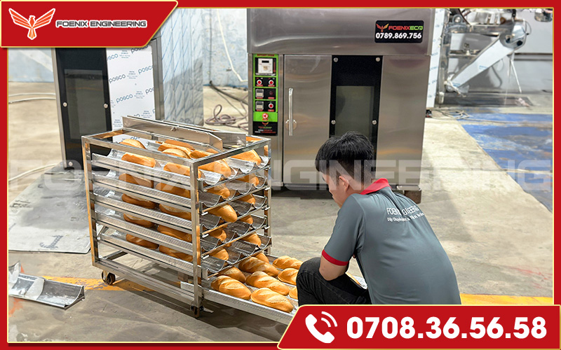Chất lượng bánh nướng đều như một lò nướng bánh công nghiệp