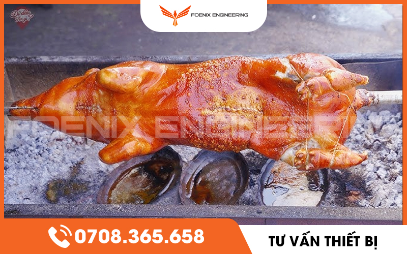 Lò quay heo nguyên con: Nhu cầu tiêu thụ cuối năm lại tăng lên 3 Lo quay heo nguyen con 1