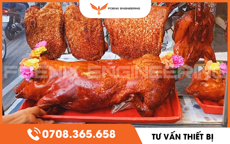 Lò quay heo nguyên con: Nhu cầu tiêu thụ cuối năm lại tăng lên 5 Lo quay heo nguyen con 3