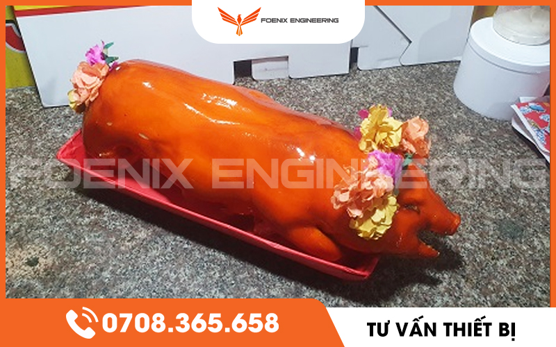 Lò quay heo nguyên con: Nhu cầu tiêu thụ cuối năm lại tăng lên 2 Lo quay heo nguyen con 5