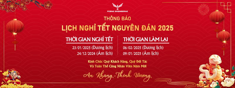 Foenix Engineering - Thông báo lịch nghỉ Tết Nguyên Đán 2025  1 web cover fanpage