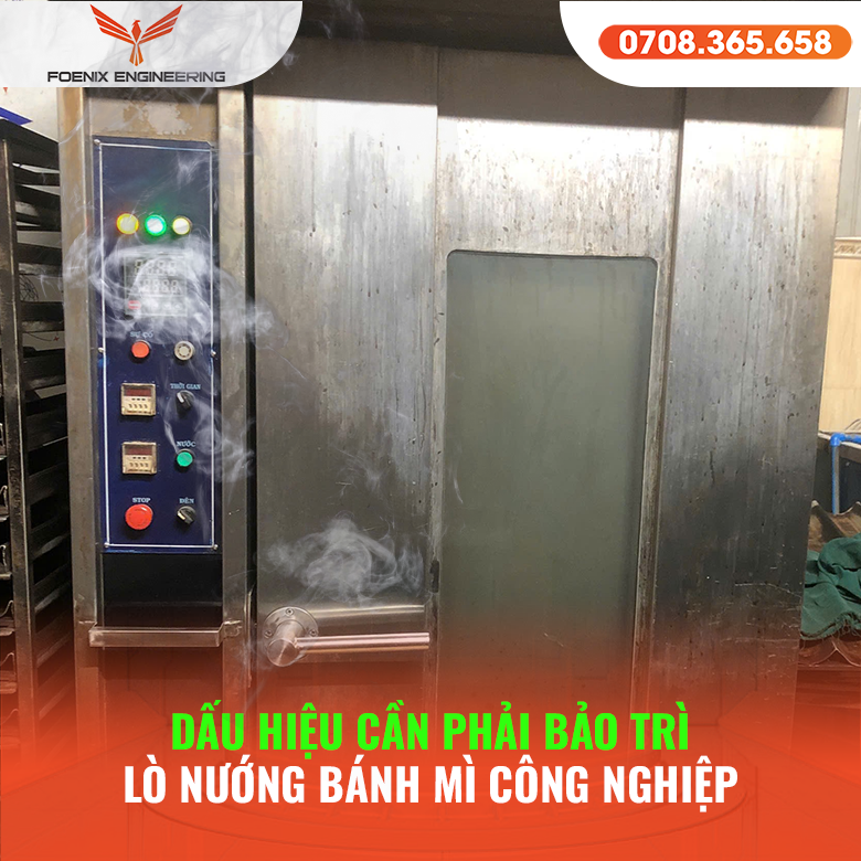 Bảo trì lò nướng bánh mì công nghiệp đúng cách đơn giản, hiệu quả 2 Dấu hiệu cần bảo trì lò nướng công nghiệp