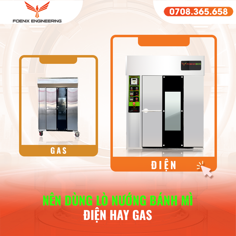 Nên sử dụng lò nướng bánh mì điện hay lò nướng bánh mì gas 41 Nên chọn lò nướng bánh mì điện và gas