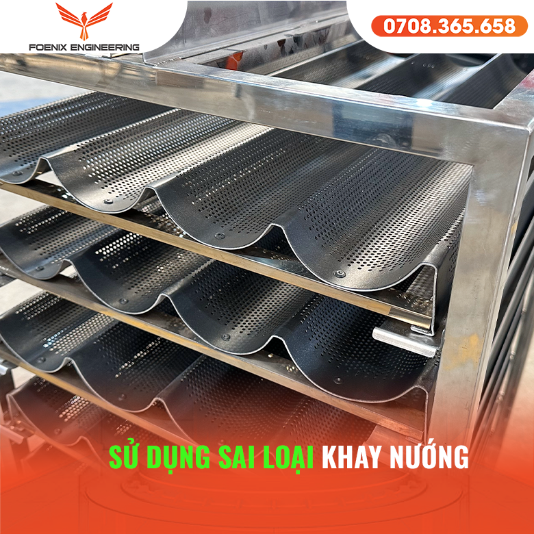 Dùng sai loại khay nướng