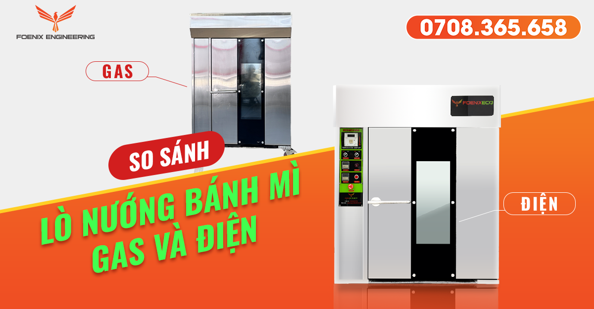 So sánh lò nướng bánh mì điện và gas