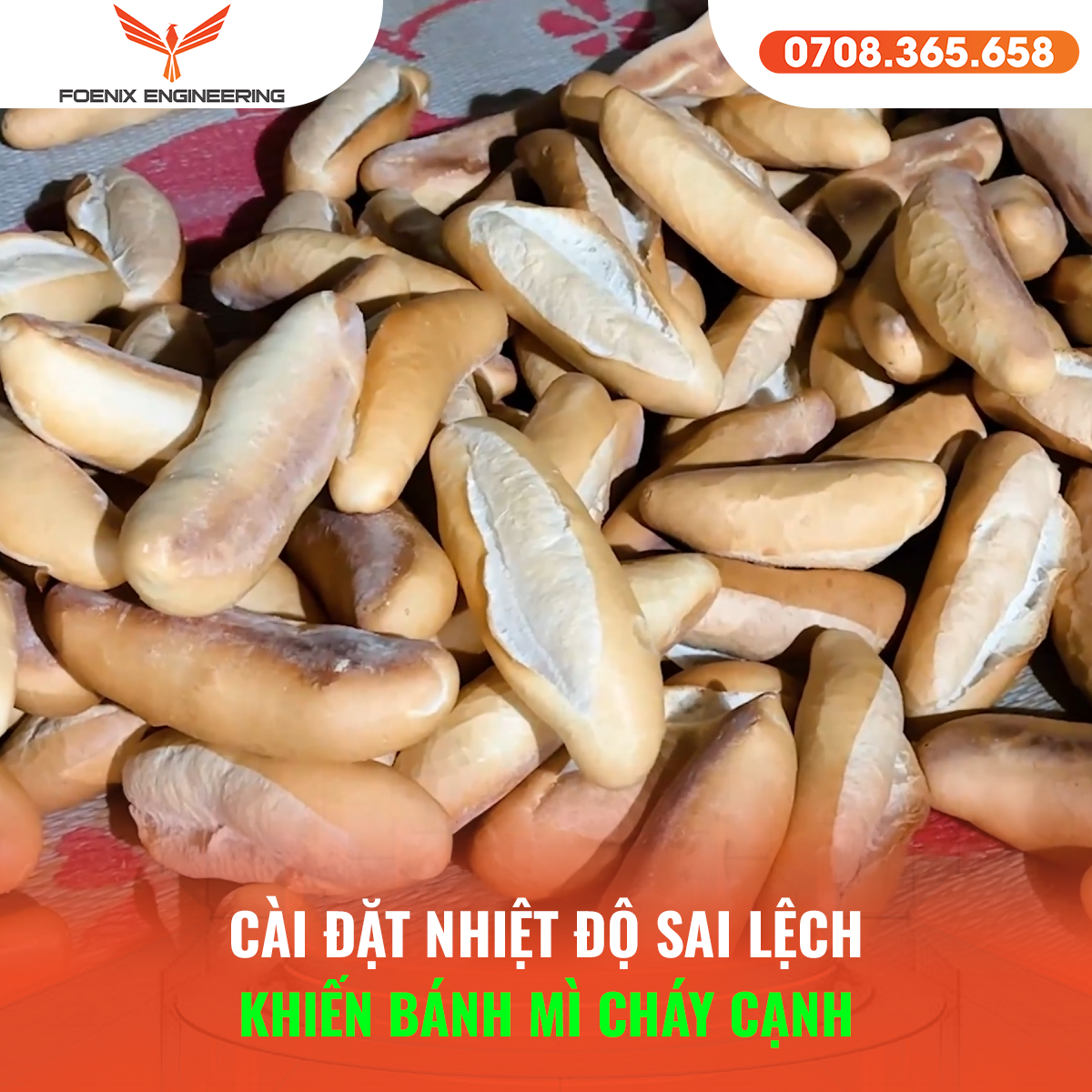Cách nướng bánh mì ngon với lò nướng Foenix chuẩn nhiệt độ, bánh đẹp 2 Nhiệt độ và thời gian nướng bánh mì