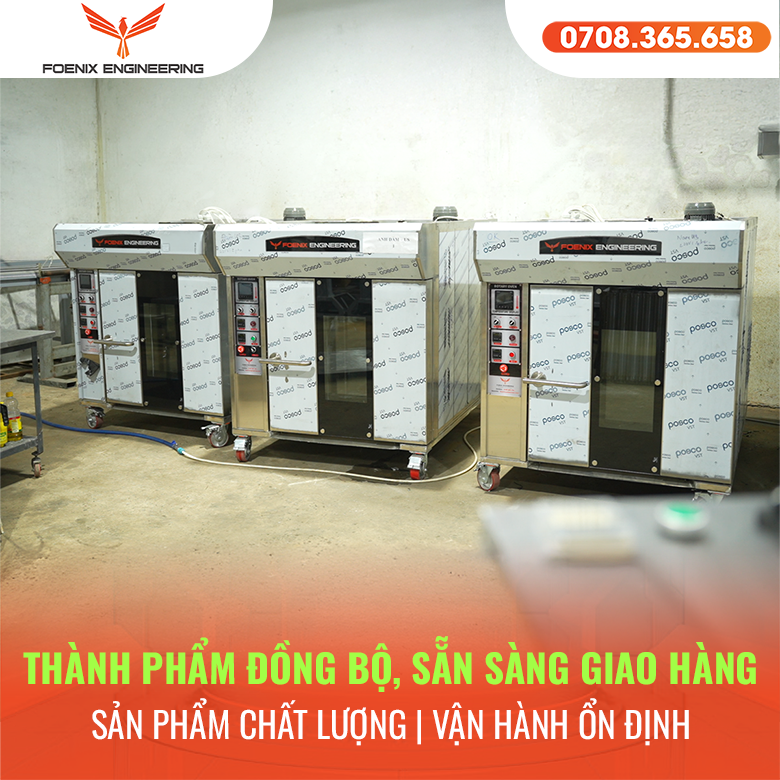 Foenix cập nhật tình hình sản xuất lò nướng công nghiệp Tháng 6/2025 41 Các mẫu lò nướng được ưa chuộng hiện nay