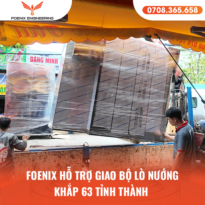 Khách Quảng Nam ‘Xuống Tiền’ Bộ Dây Chuyền Lò Xoay 6 Khay Foenix – Câu Chuyện Đằng Sau 43 Foenix giao thiết bị làm bánh mì toàn quốc