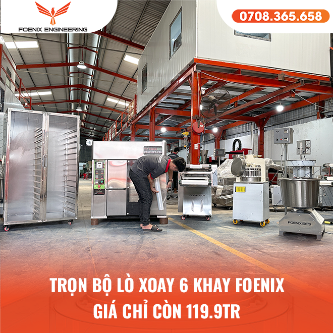 Khách Quảng Nam ‘Xuống Tiền’ Bộ Dây Chuyền Lò Xoay 6 Khay Foenix – Câu Chuyện Đằng Sau 2 Chương trình ưu đãi dây chuyền lò xoay 6 khay