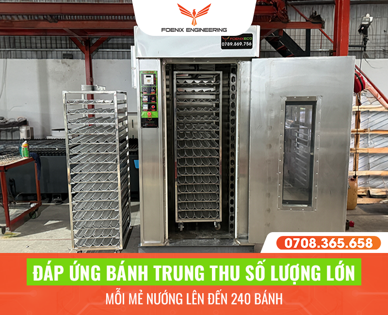 Từ năng suất đến chất lượng: Tại sao lò 16 khay phù hợp để nướng bánh trung thu? 40 Lò nướng bánh trung thu số lượng lớn