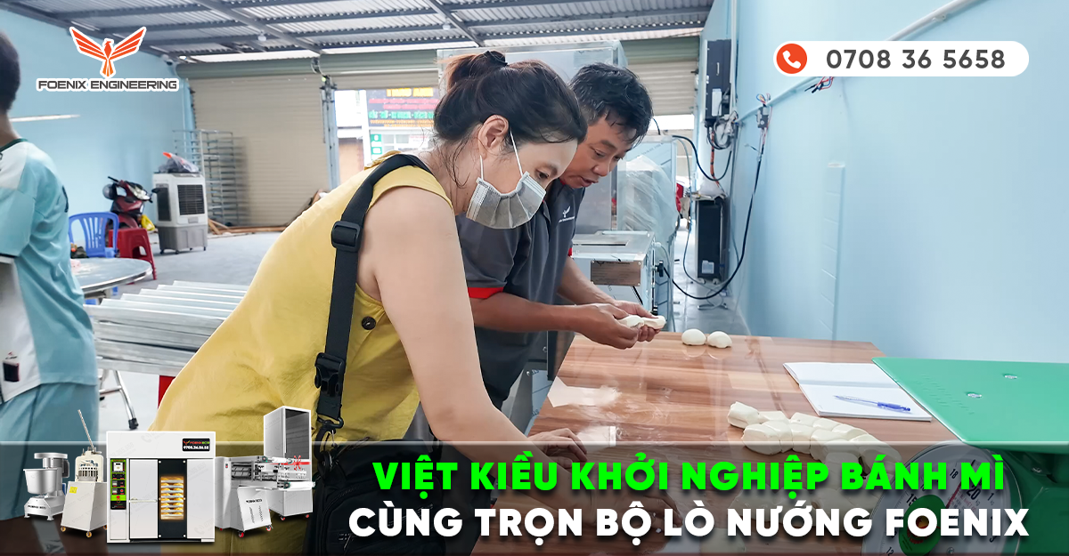 Việt Kiều Singapore về Việt Nam khởi nghiệp bán bánh mì