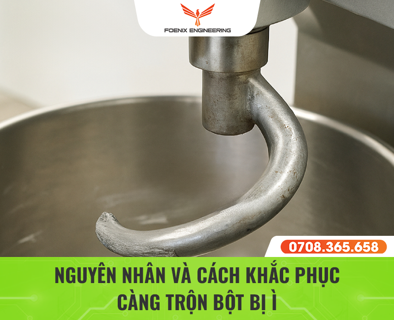 7+ lỗi thường gặp khi dùng máy trộn bột làm bánh và cách khắc phục 42 Cách khắc phục lỗi càng trộn bột bị ì