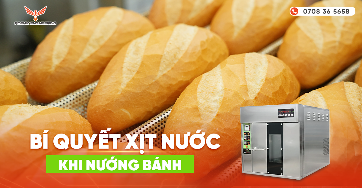 Tại sao phải xịt nước khi nướng bánh mì?