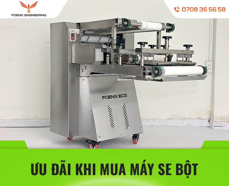 Foenix bao bánh máy vê bột bánh mì làm 1500 ổ xuyên đêm 43 Chương trình khuyến mãi máy vê bột bánh mì