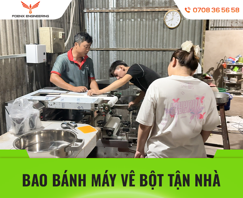 Foenix bao bánh máy vê bột bánh mì làm 1500 ổ xuyên đêm 41 Dịch vụ bao bánh máy se bột bánh mì