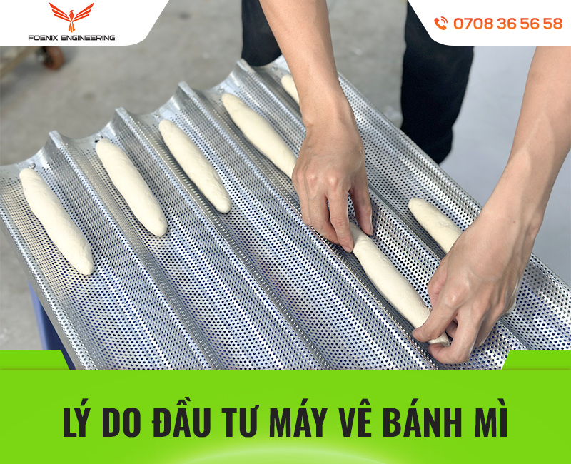 Foenix bao bánh máy vê bột bánh mì làm 1500 ổ xuyên đêm 40 Lý do nên đầu tư máy vê bột bánh mì?