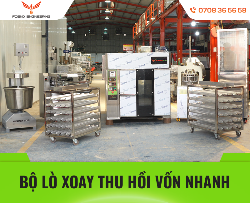 Trọn bộ thiết bị làm bánh mì thu hồi vốn nhanh 