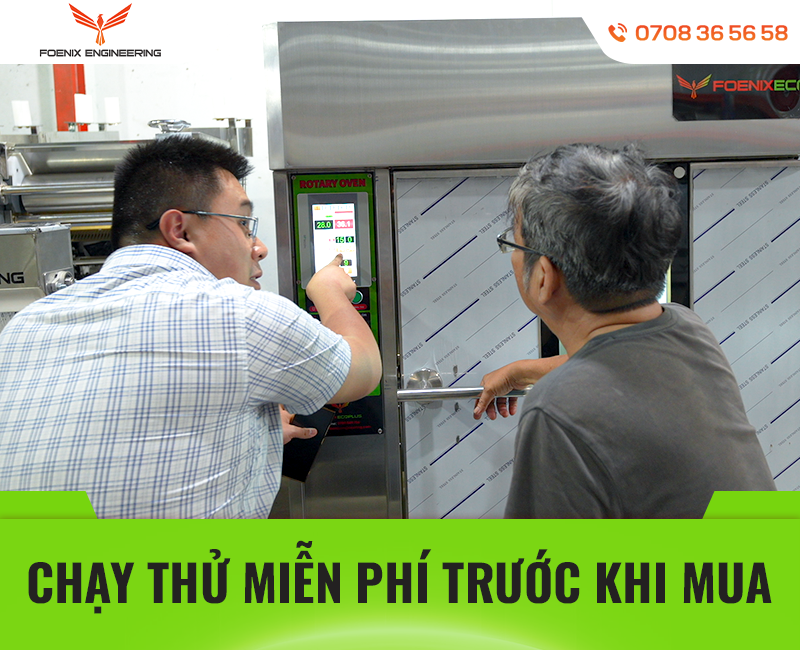 Mở lò bánh mì hồi vốn nhanh với bộ lò xoay cảm ứng chỉ 123TR 43 Chương trình chạy thử bộ lò bánh mì miễn phí trước khi mua